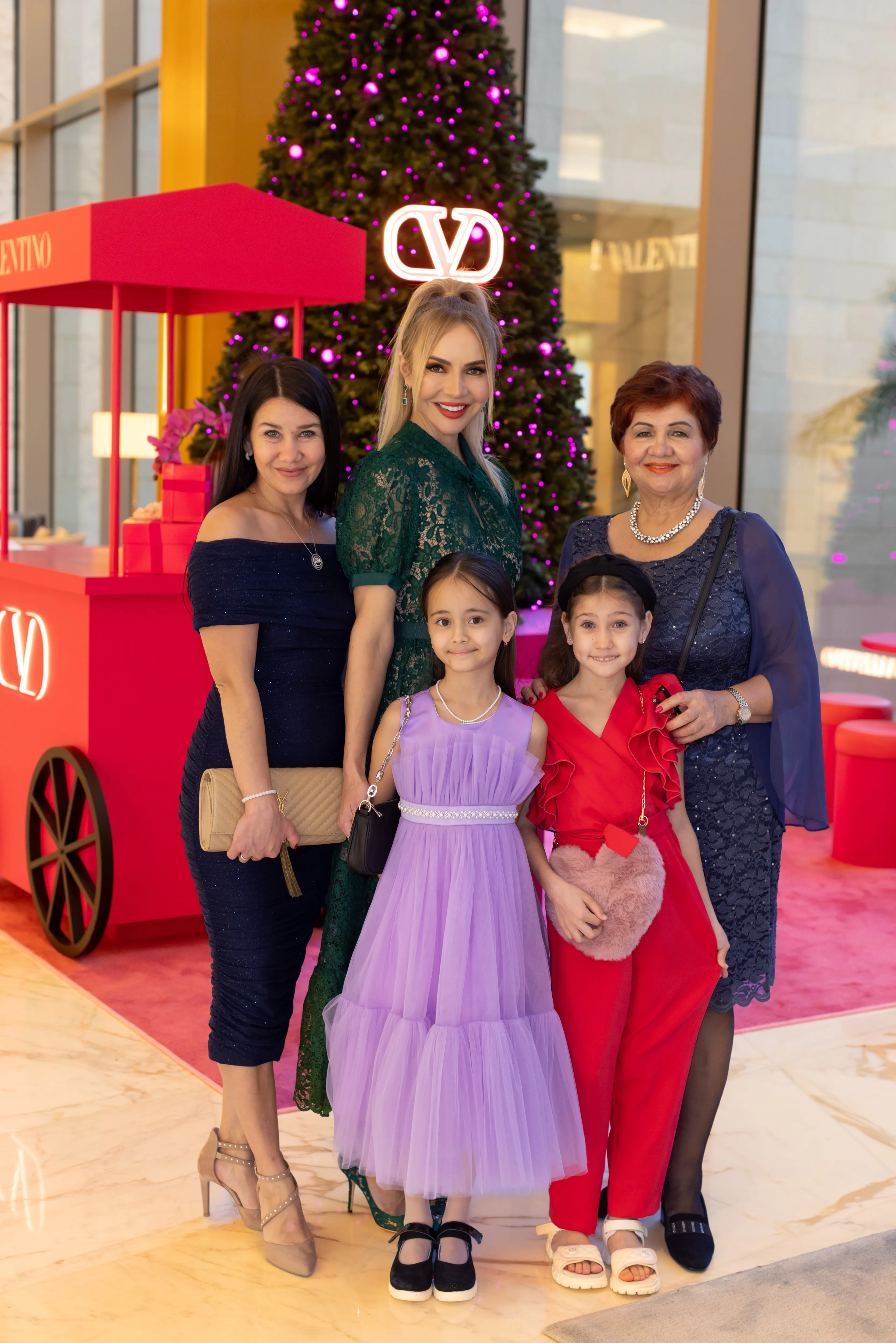 Family group at Valentino Christmas set