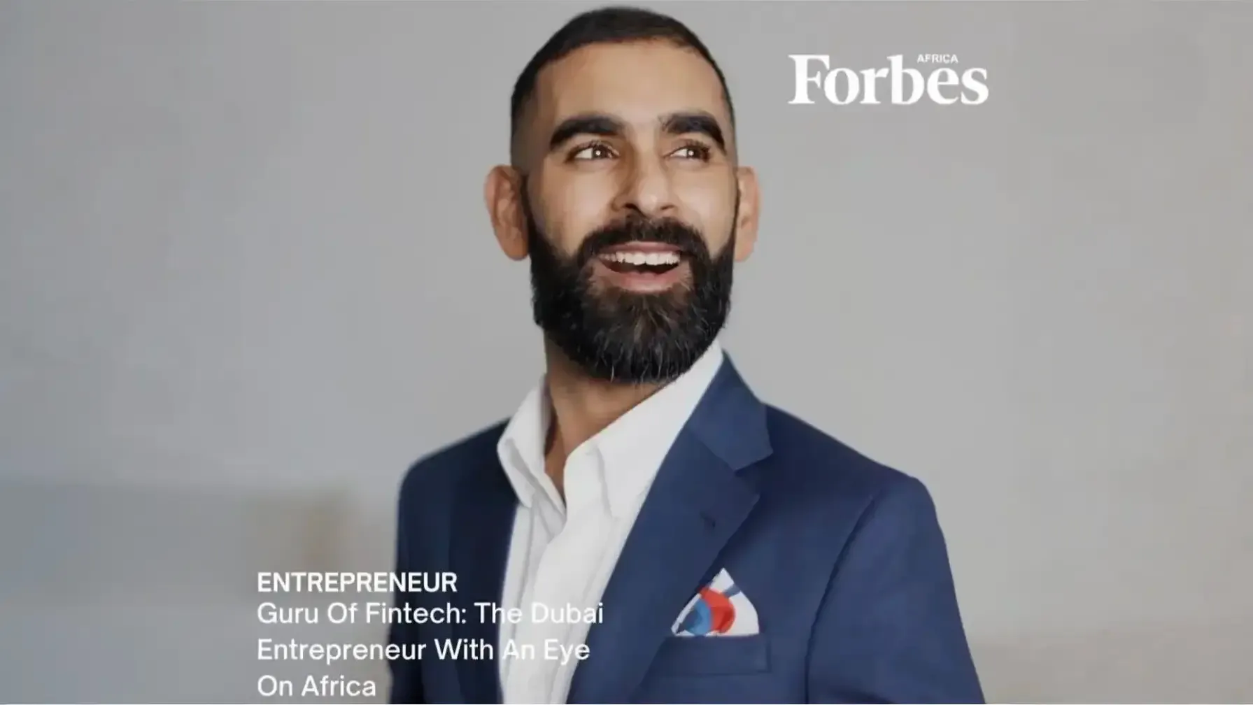 Portrait of a Dubai fintech entrepreneur for Forbes Africa